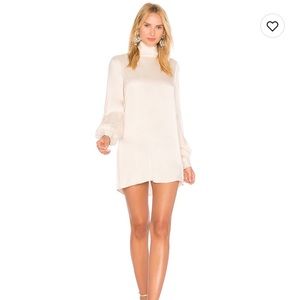 LPA ALMOND MILK DRESS. SIZE 4. WORN ONCE. 2 tiny stains pictured.